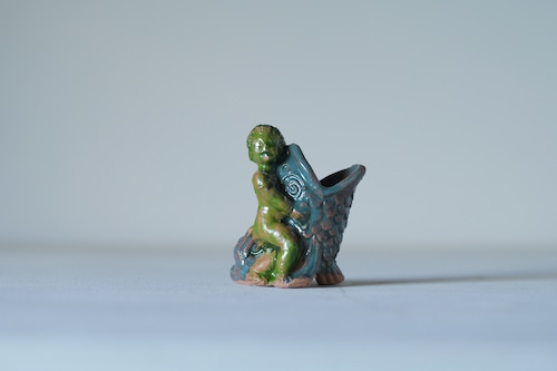 陶製ホイッスル ｜Paola Biancalana　"Putto & Fish"