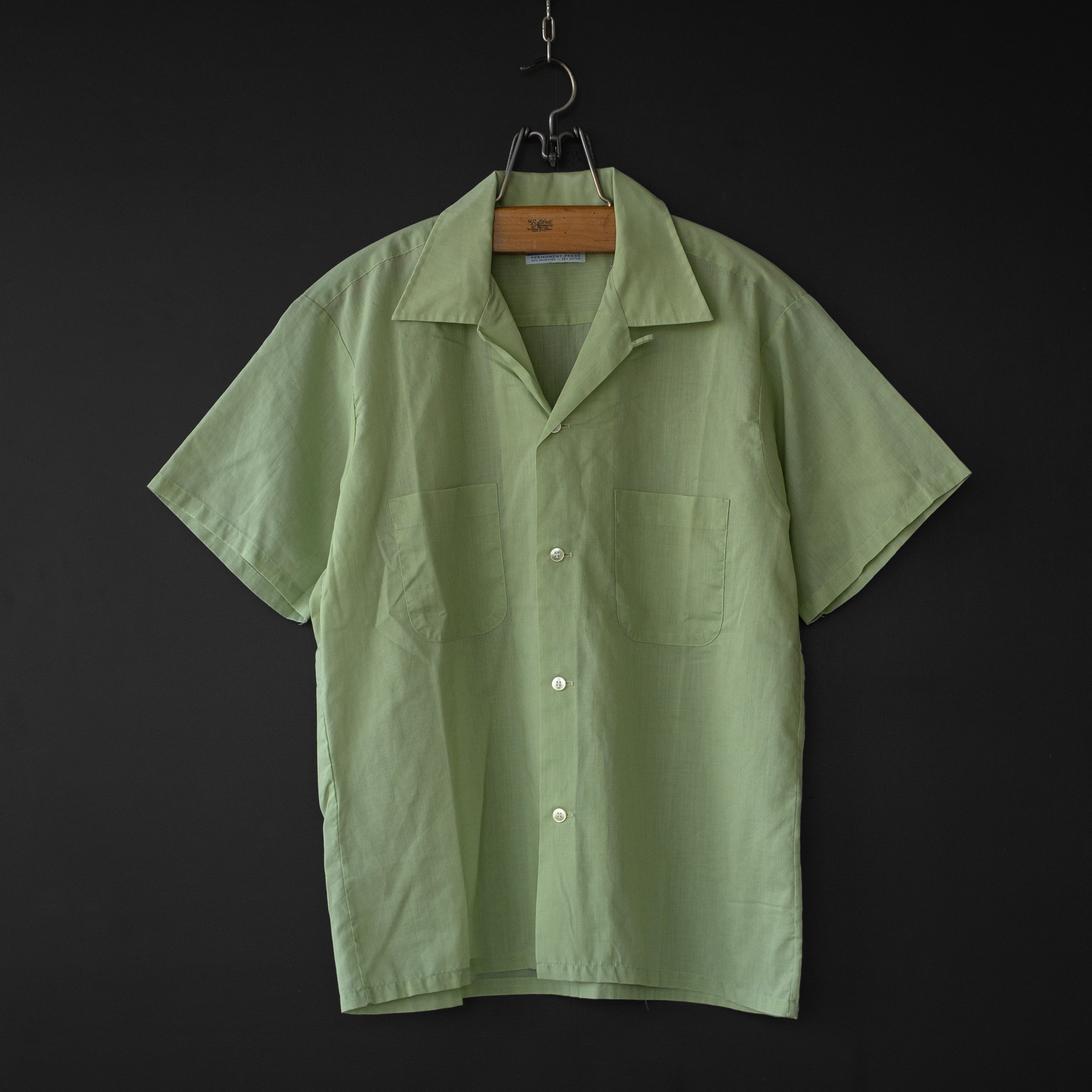 used- 【Grants】 60s〜70s s/s open collar shirt | dros dro