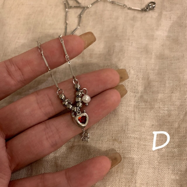 Somedayif夏の清冷感ジルコンネックレス 7s