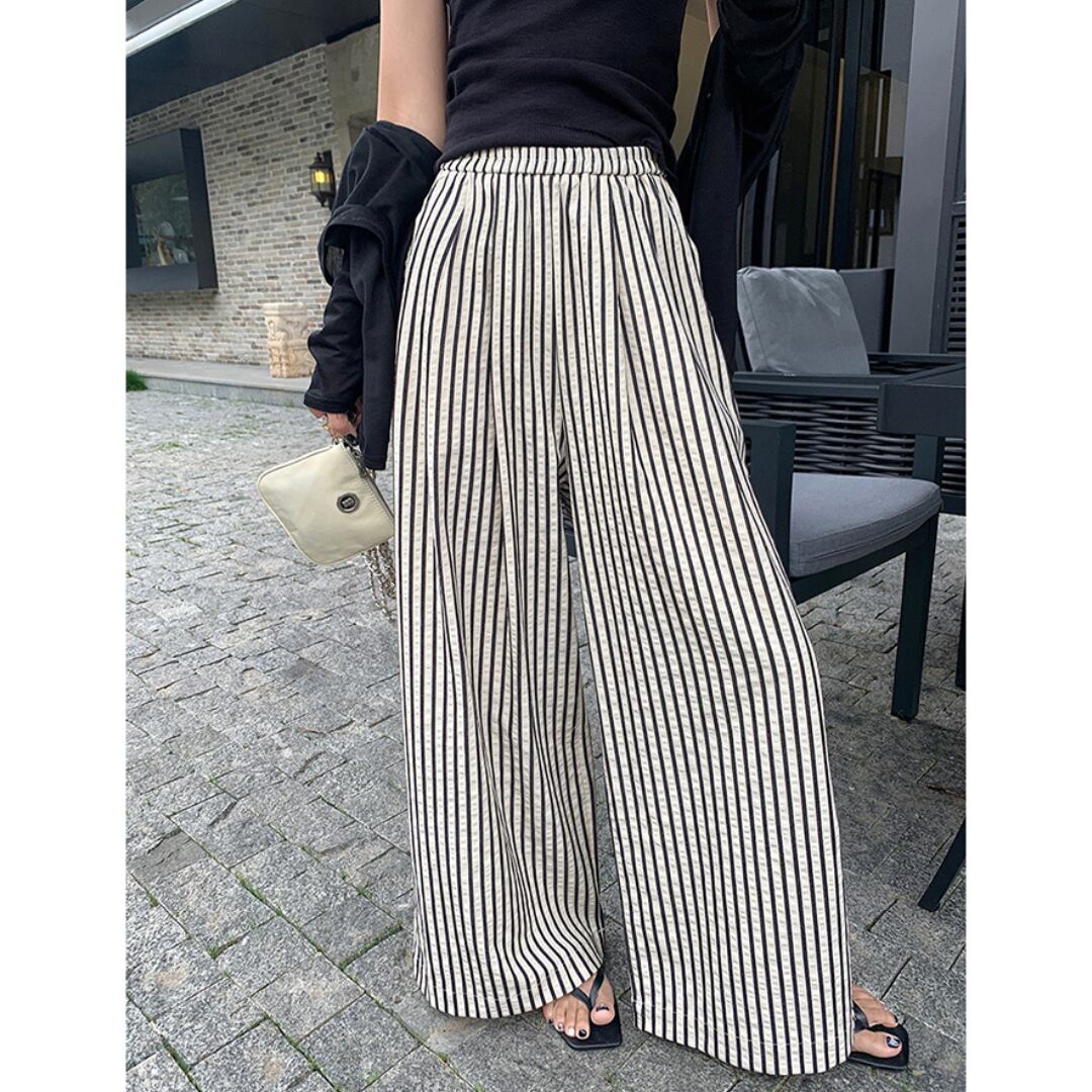 loose casual floor length wide pants