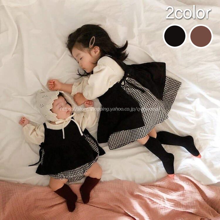 公式の店舗 韓国子供服 ロンパース キャミワンピース 赤ちゃん 73-80 淡色