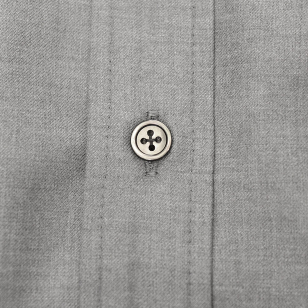 アンヌ amne 【 GABARDINE classic shirts シャツ 】 グレー Heather 