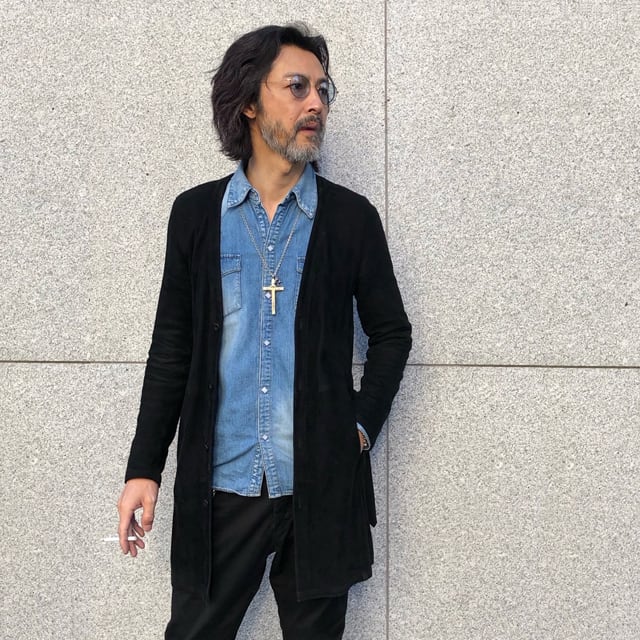 STRUM ハイランドラム　シルキースエード　ロングカーディガン ストラム ハイランドラムシルキースェードコート STRUM ストラム