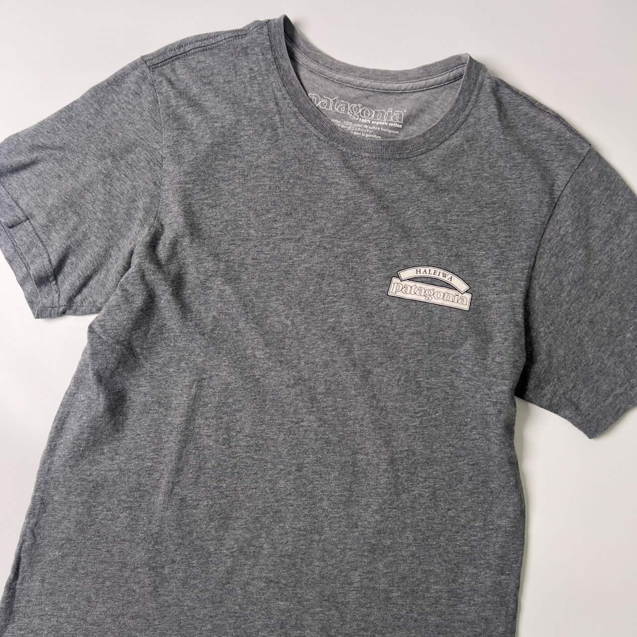 patagonia パタゴニア プリントデザイン 半袖Tシャツ XS/グレー/オーガニックコットン