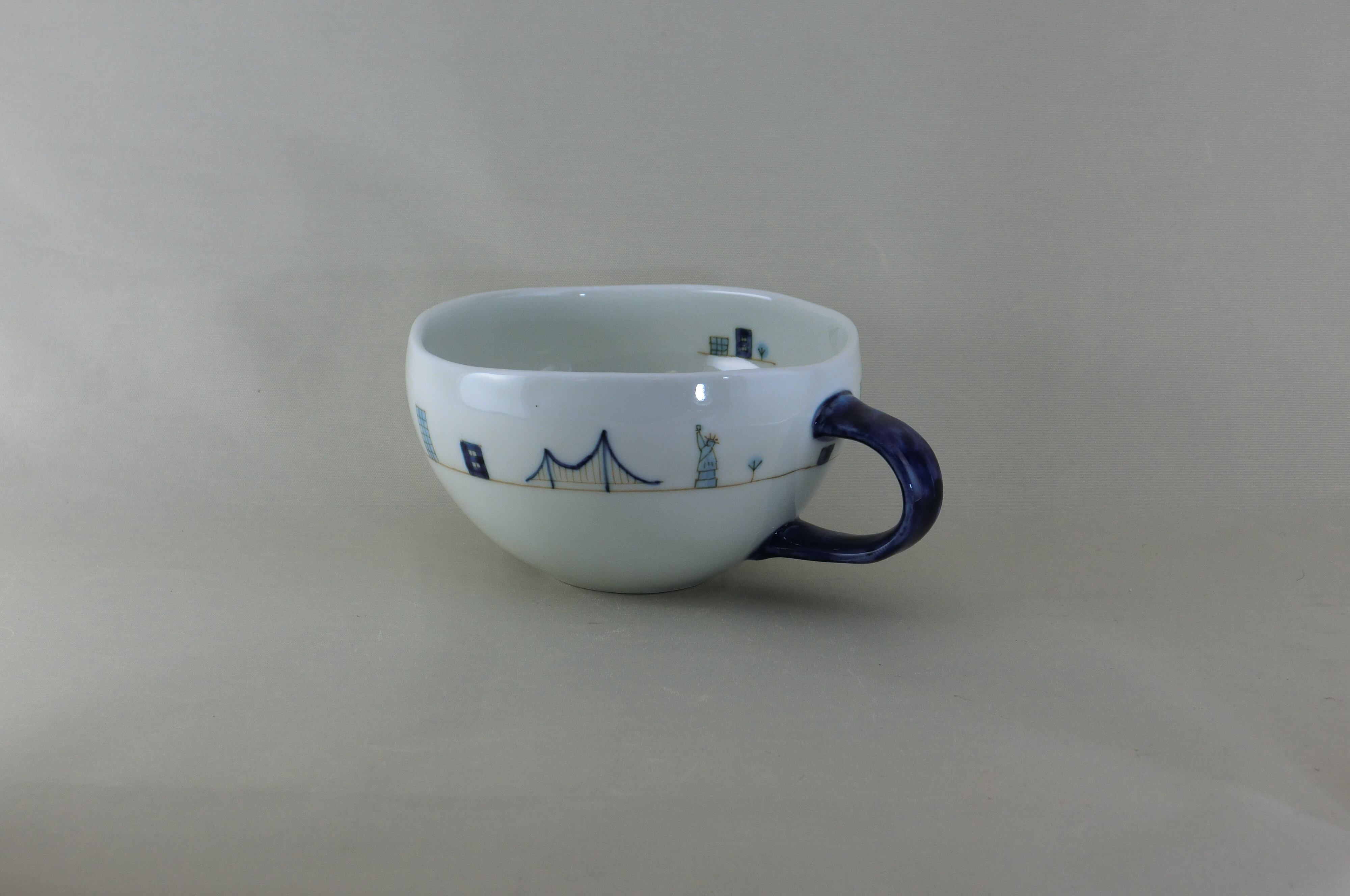 アメリカンスープマグ（青）