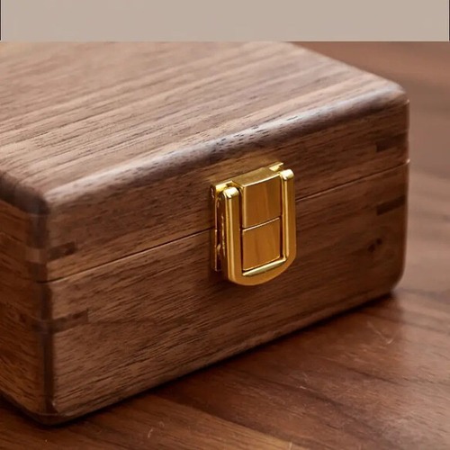 コンパクト ジュエリーボックス 木製 ネックレス ピアス イヤリング リング アクセサリーケース 小物収納