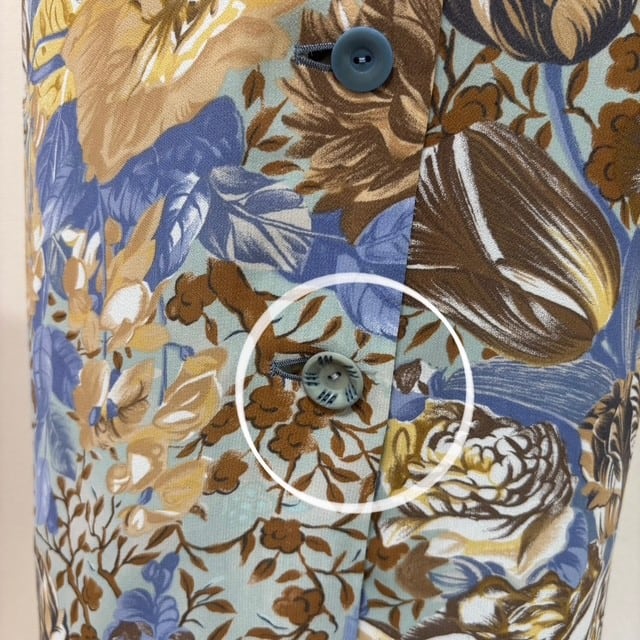 中古 ケンゾー KENZO 半袖 シャツワンピース クリーニング済み 花柄