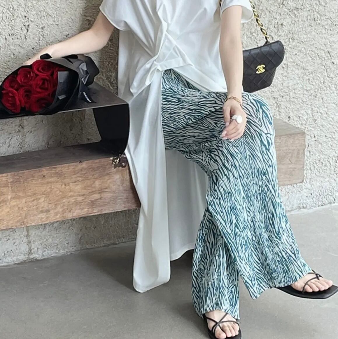 【2size】ワッシャーニュアンスデザインパンツ