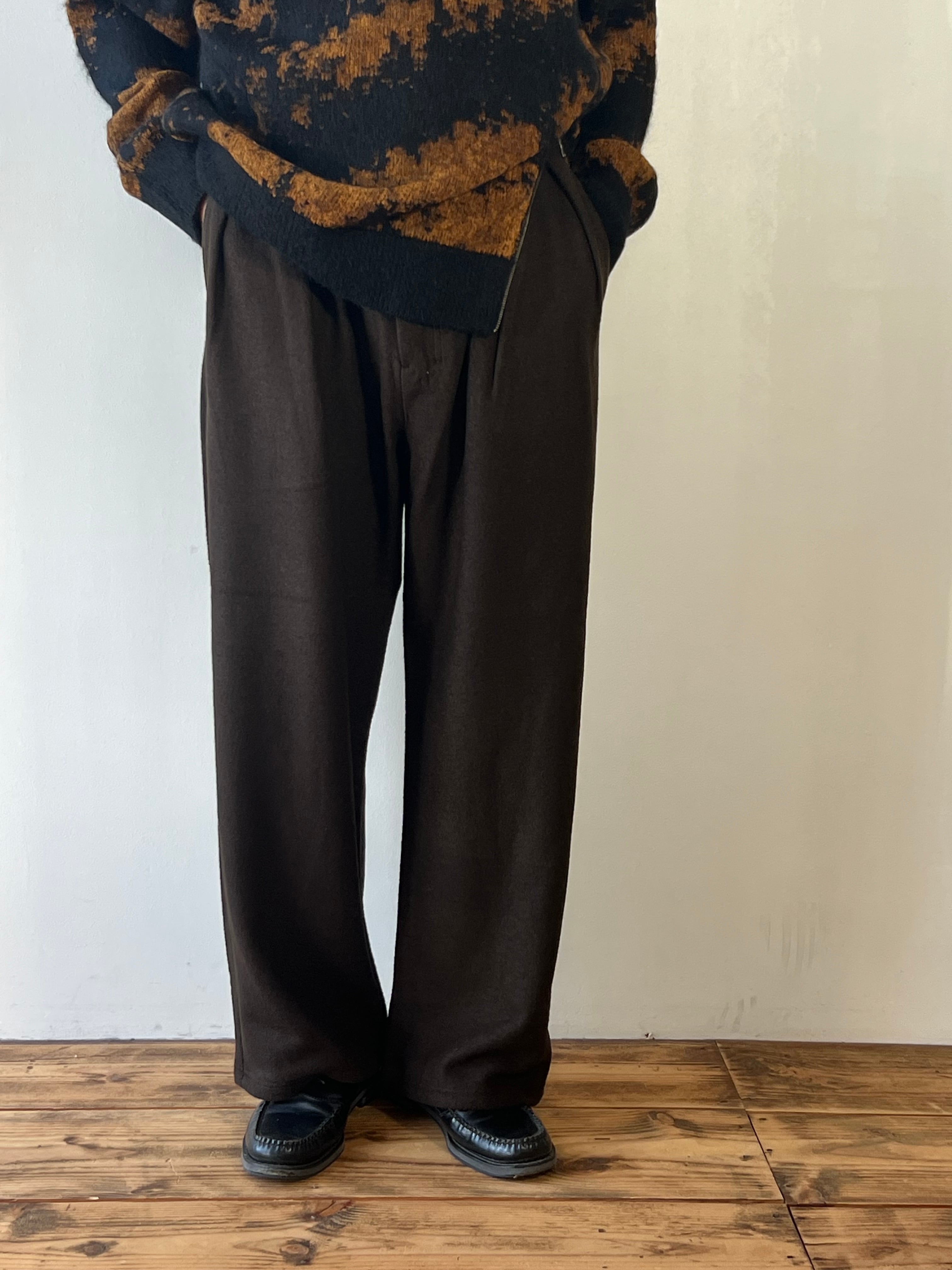 Ancellm -WOOL CUT SLACKS- / ANC-PT128 / アンセルム ウールカットスラックス