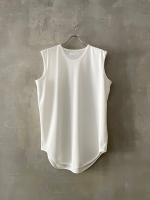 T/f Lv2 bright rib sleeveless top - white