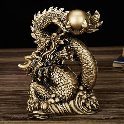 5本爪の龍 真鍮 置物 | しろとら風水堂