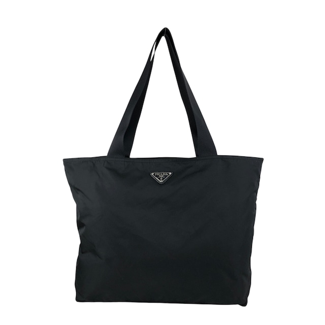 PRADA プラダ トートバッグ ブラック トライアングルロゴ ナイロン vintage ヴィンテージ オールド bub65u