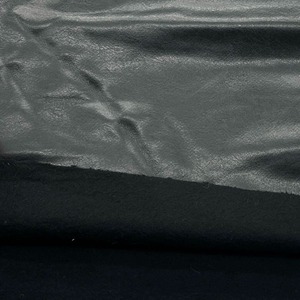 ★NY983◆3.4m◆ラスト1点!ウールボンディング合皮生地◆ブラック