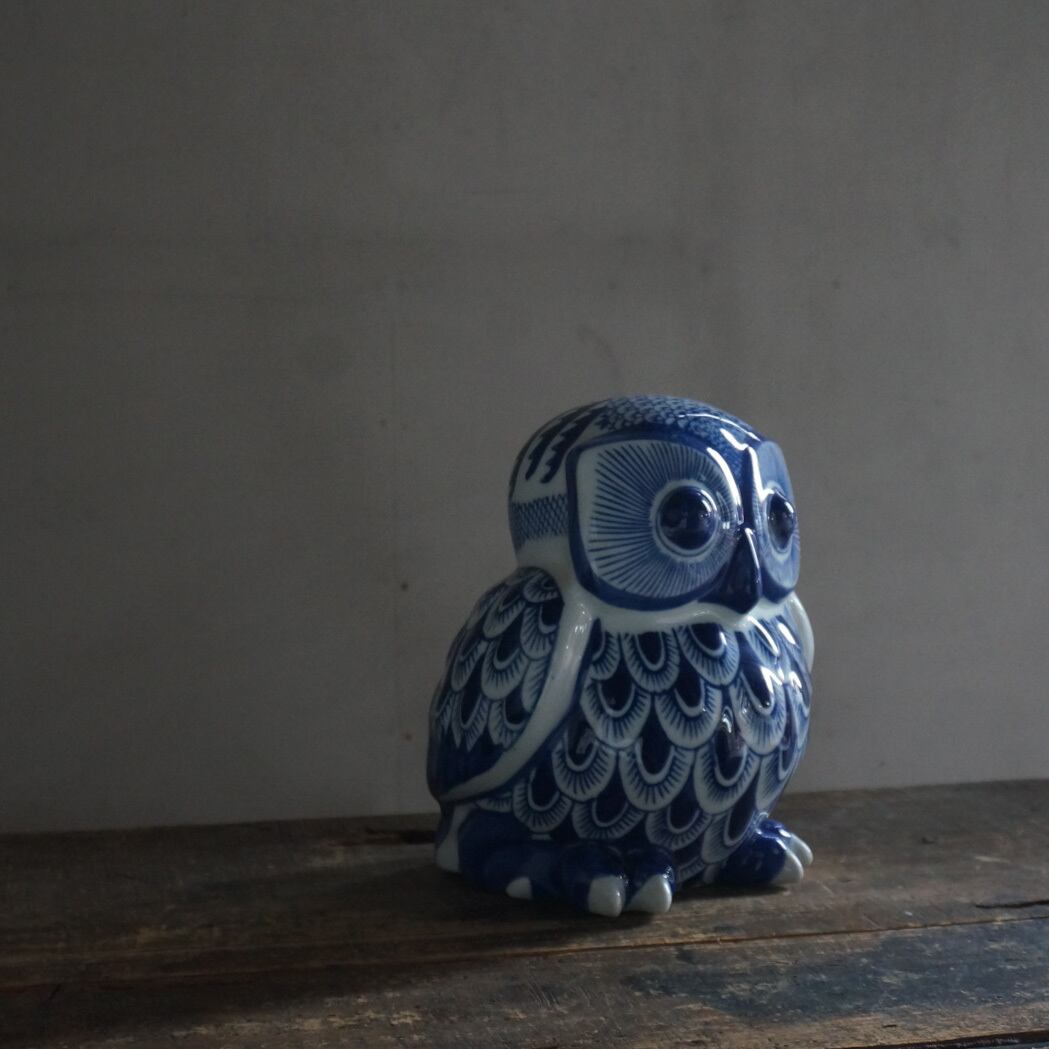 古い陶器フクロウの置物 | Konishi Koffee web shop