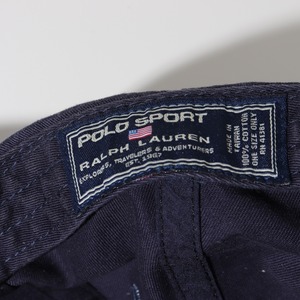 Polo Sport ネイビー 90s 6パネルキャップ ポロスポーツ 帽子