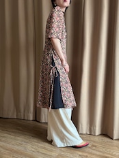Victoire floral china button dress-5215-4