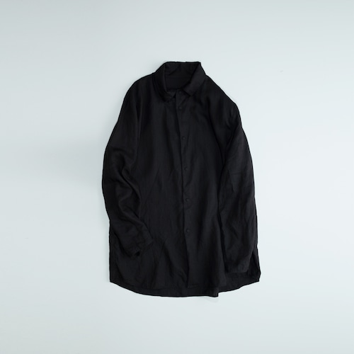 SNAP SHIRTS　Safilin Linen　BLACK