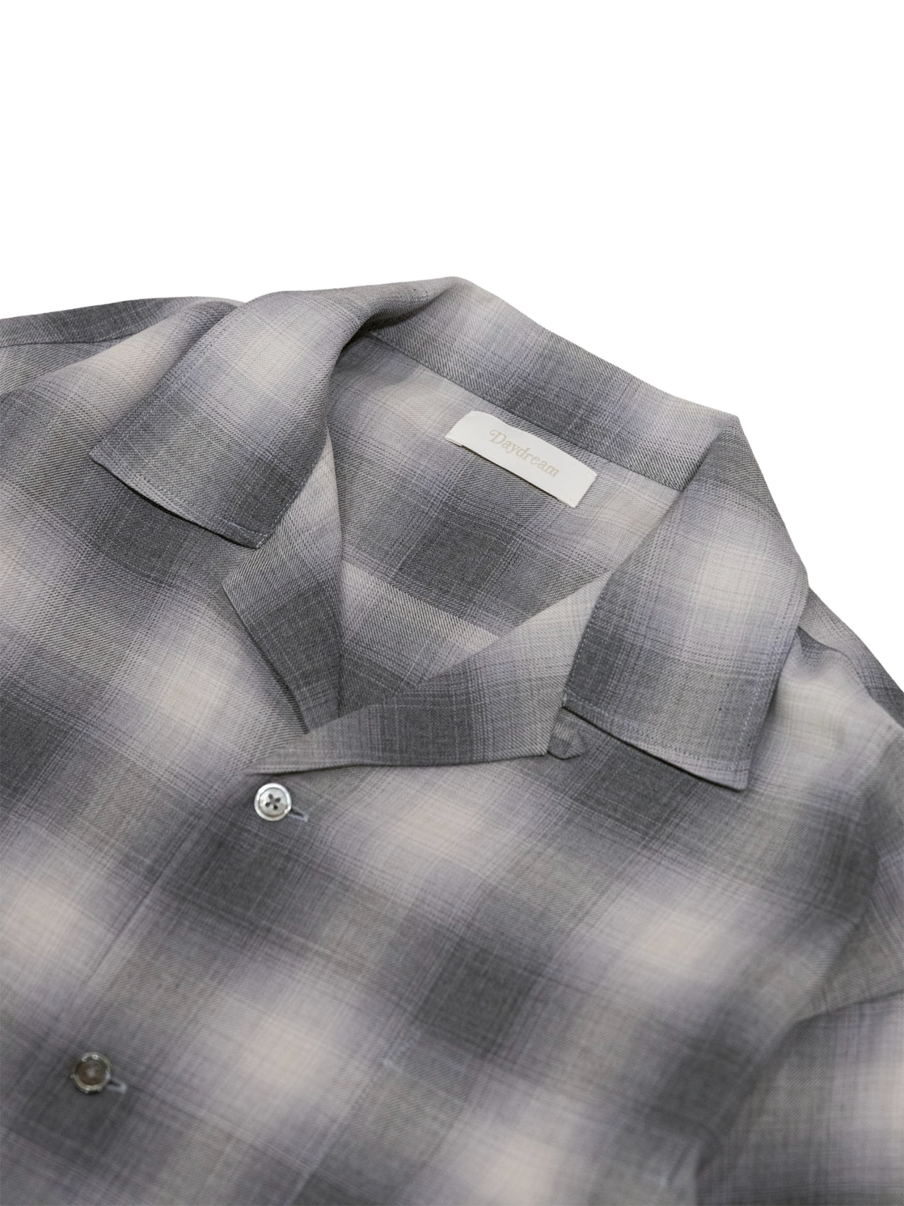 Ombre Check Open Collar Shirts