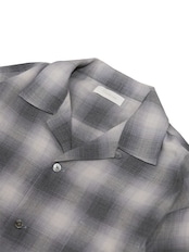 Ombre Check Open Collar Shirts