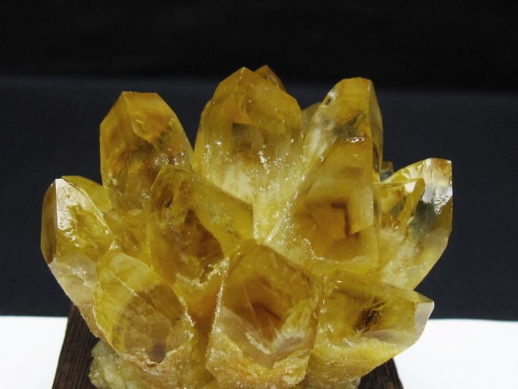 シトリン クラスター シトリンクォーツ 原石 台座付属 一点物 182-8463