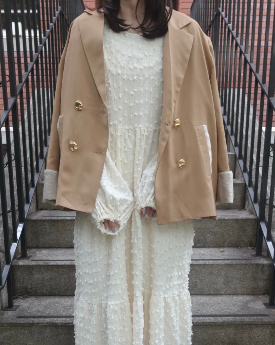 予約販売/11月上旬〜お届け予定】tulle whip jacket | onéu