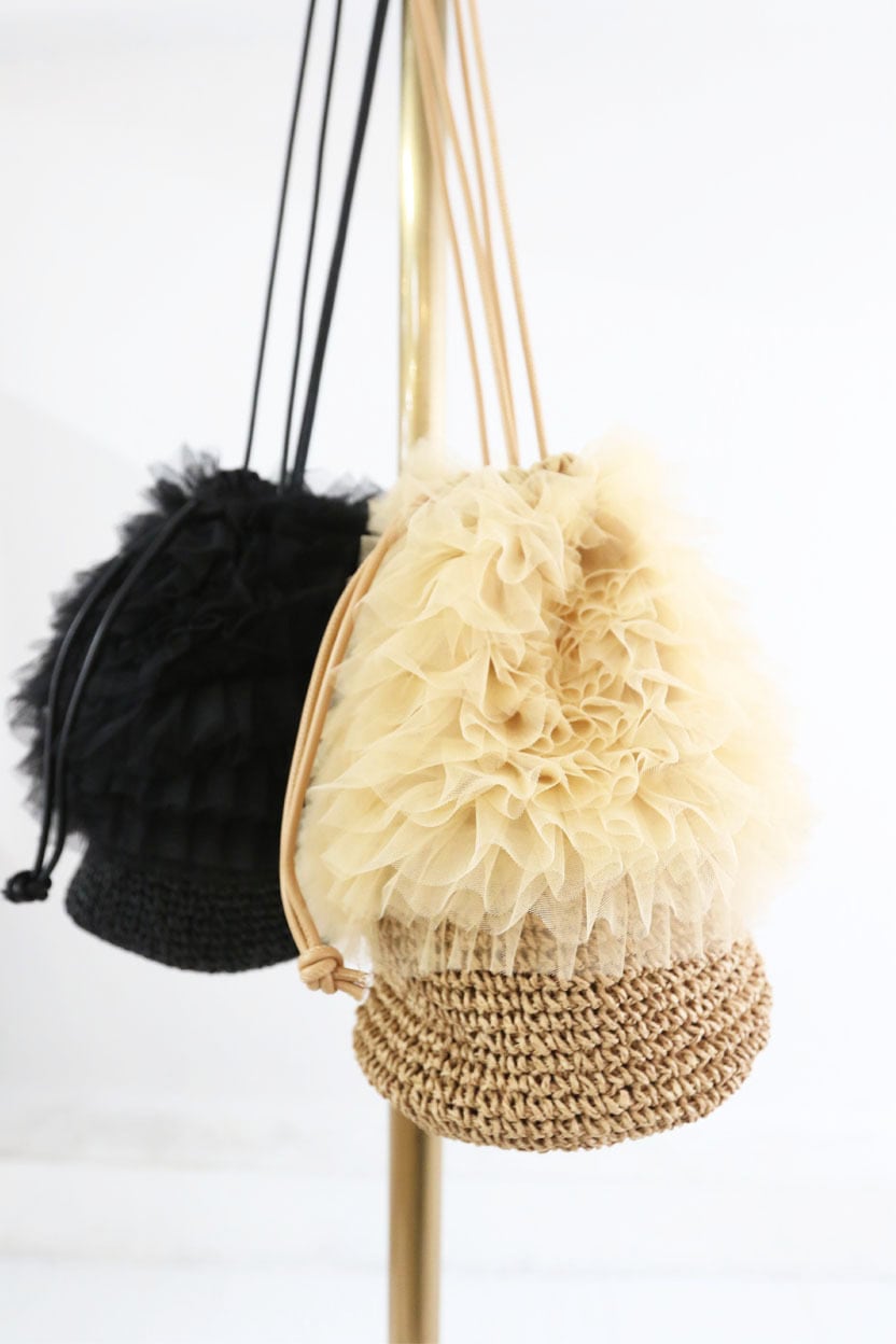 どんぐりレースラタンBAG / Acorn Lace Rattan Bag(W26S8000H)