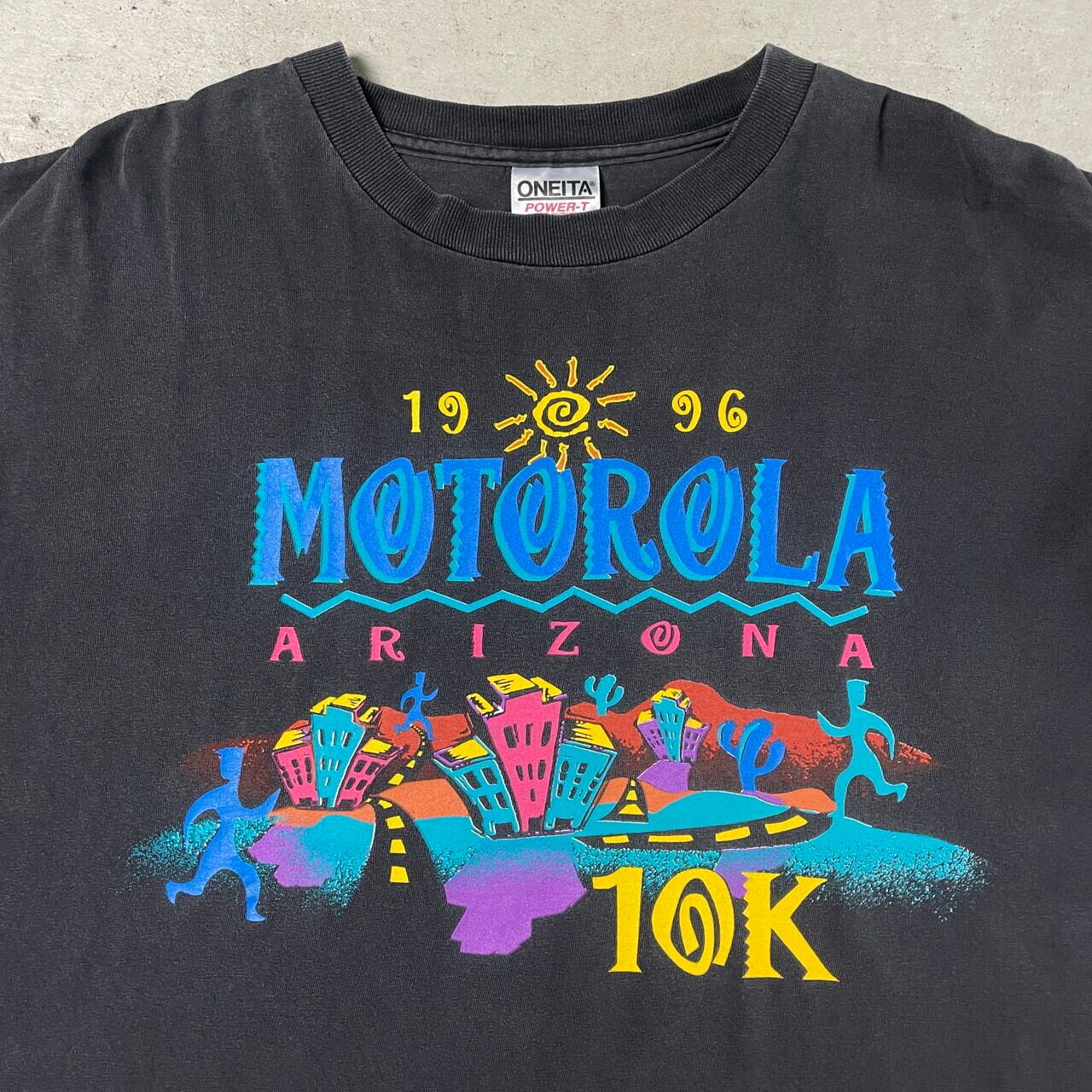 90年代 MOTOROLA ARIZONA 10K マラソン アート 企業ロゴ プリントT