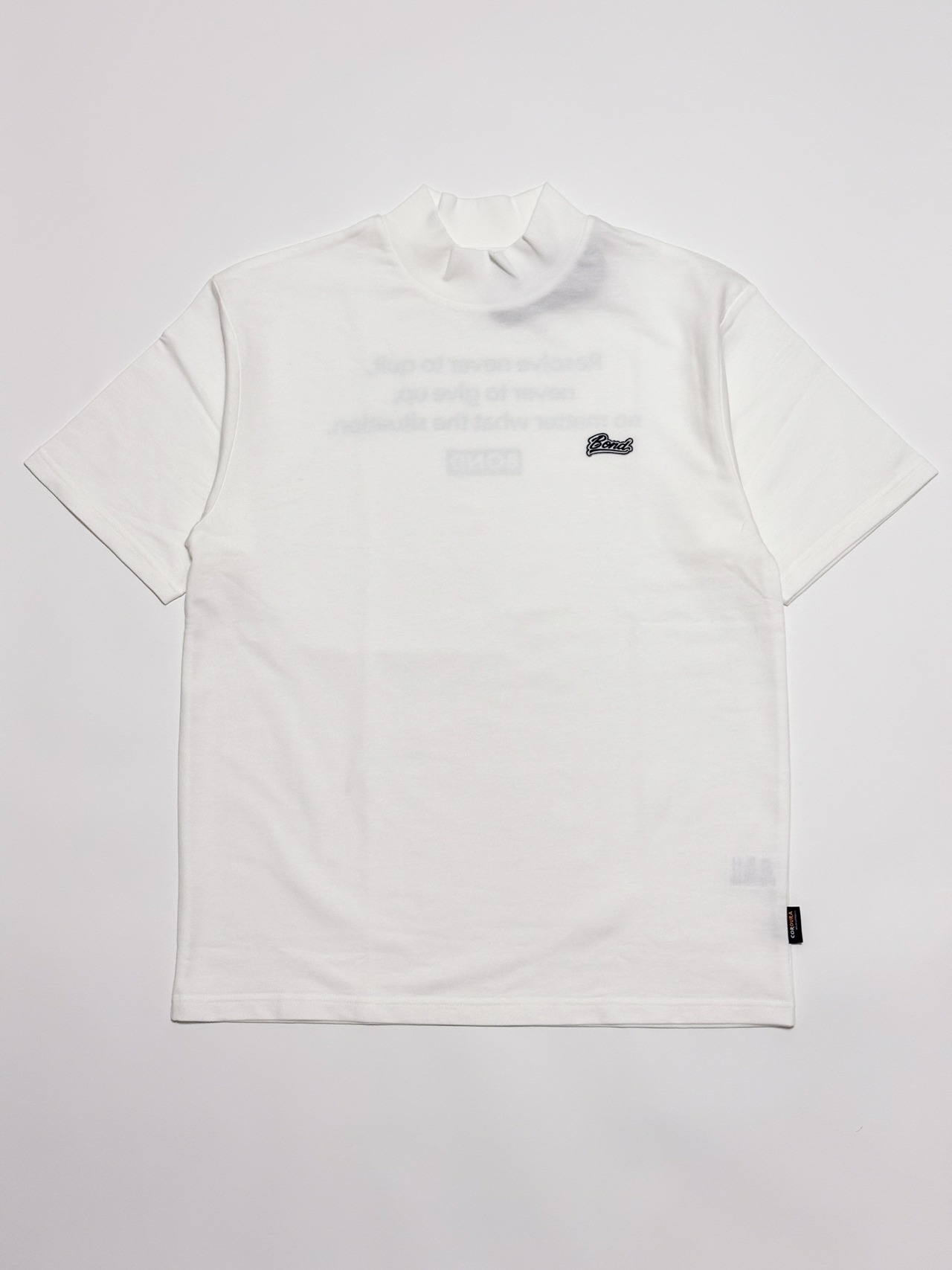 SMALL BOX S/S MOCK NECK WHITE