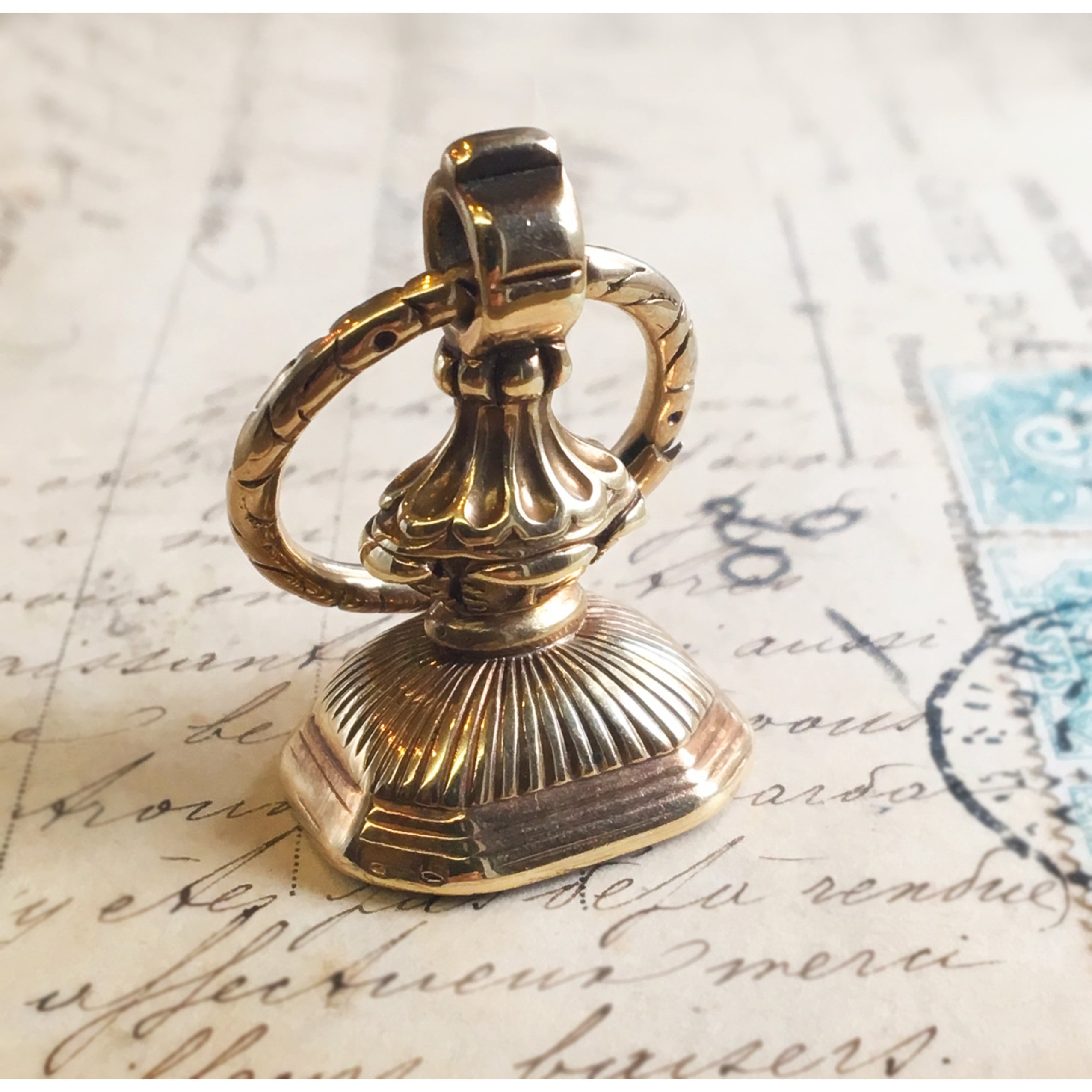 Georgian Amethyst Intaglio Fob Seal | Victorian Box