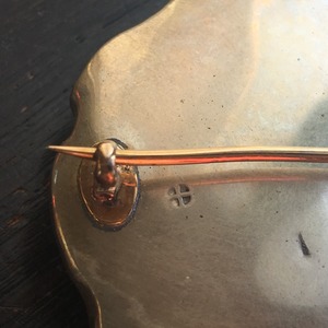 アンティーク 明治〜大正期 里帰り薩摩ボタンのブローチ