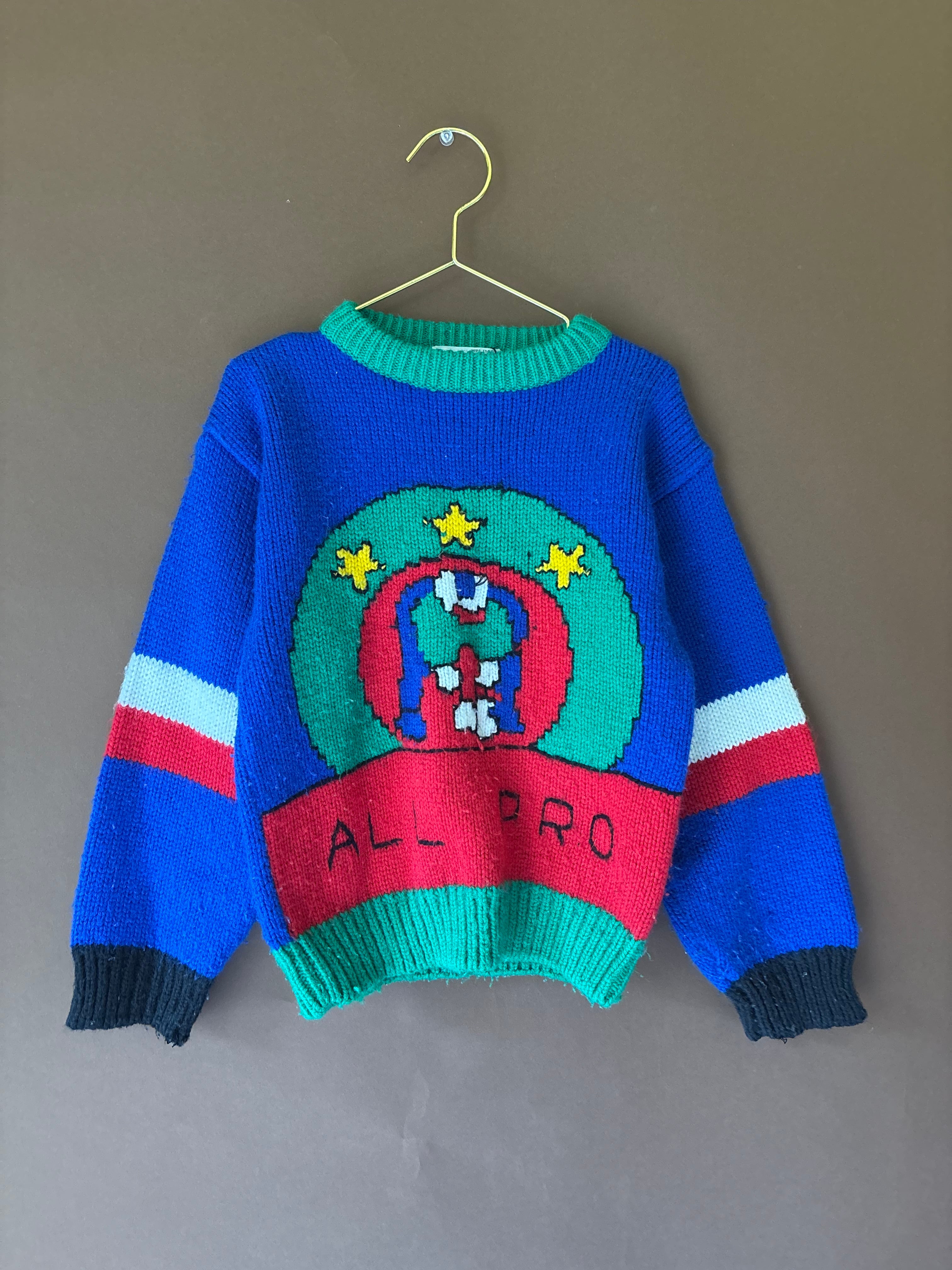 【KIDS vintage】 American football sweater. about 5-6y