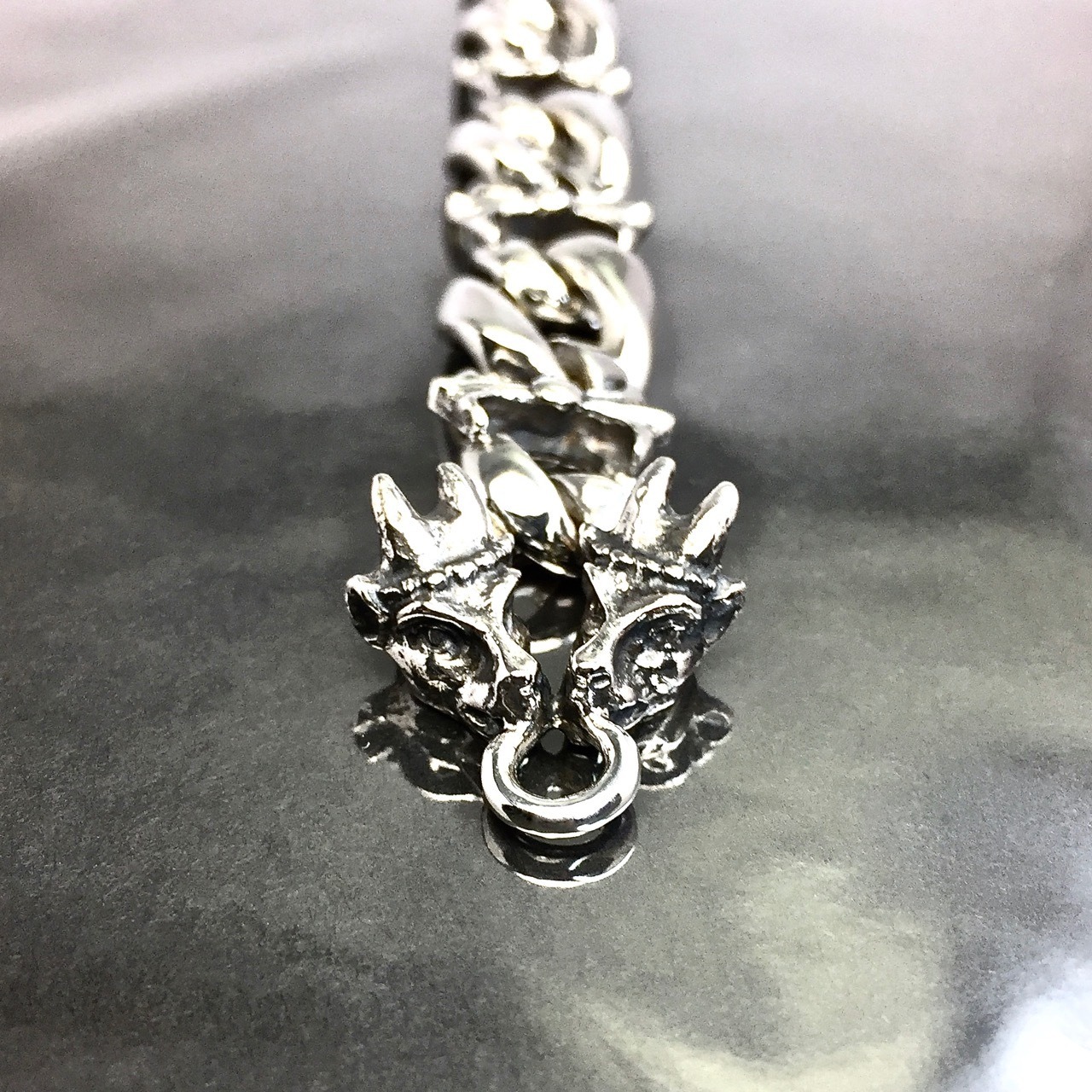 WOLF&GARGOYLES #1 CHAIN BRACELET / ウルフ&ガーゴイル #1 チェーンコンビブレスレット