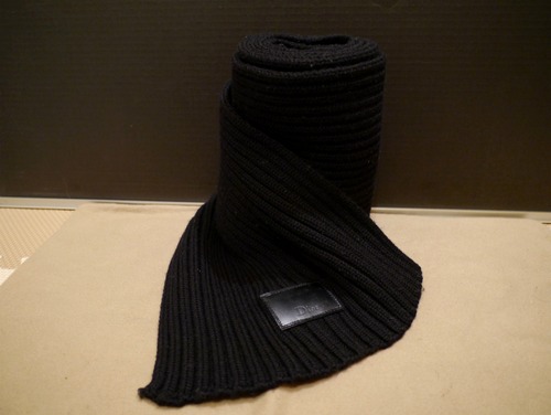 美品◆DIORHOMME ディオールオム ウールロングマフラー◆