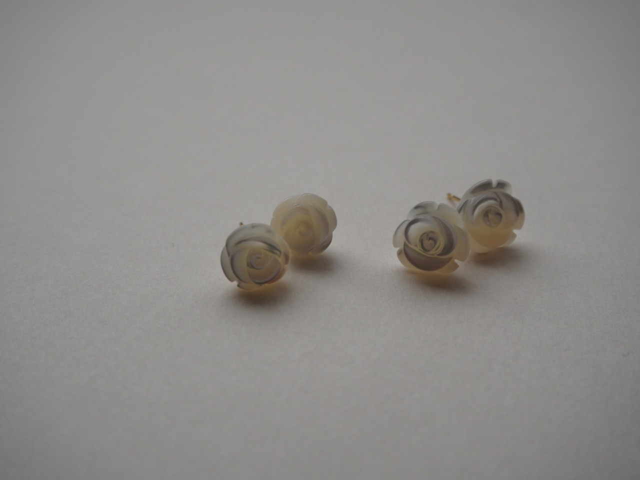 【 WAVE 】shell ROSE pierce (small)