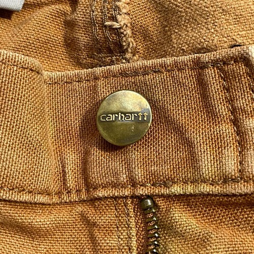 10s ブラウン ダブルニー Carhartt カーハート 34×32 詳細写真10