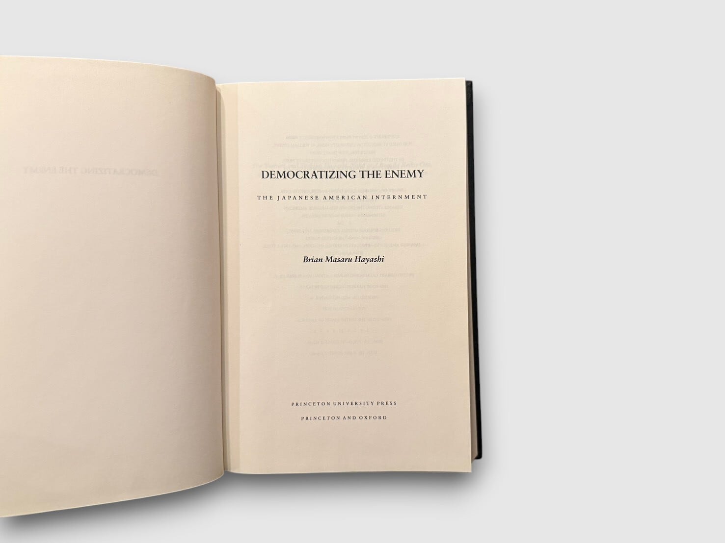 SH086】【FIRST EDITION】Democratizing the Enemy: The Japanese