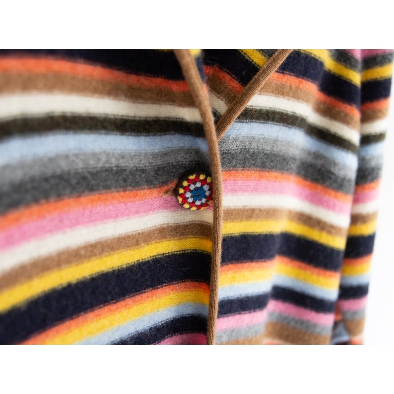 【LOVE MOSCHINO】Made in Italy Wool-Nylon Knit Jacket（ラブモスキーノ イタリア製ウールナイロンニットジャケット カーディガン）