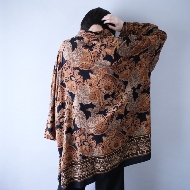 modern art full pattern over silhouette shirt