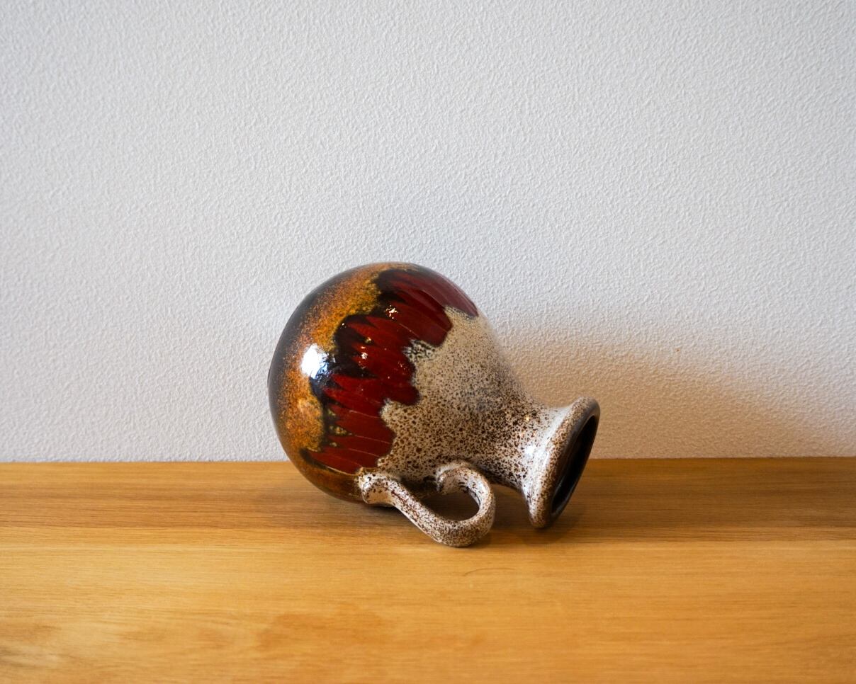 Scheurich / 495 / 16 / Lora | Vase's Base - Fat Lava and Antique