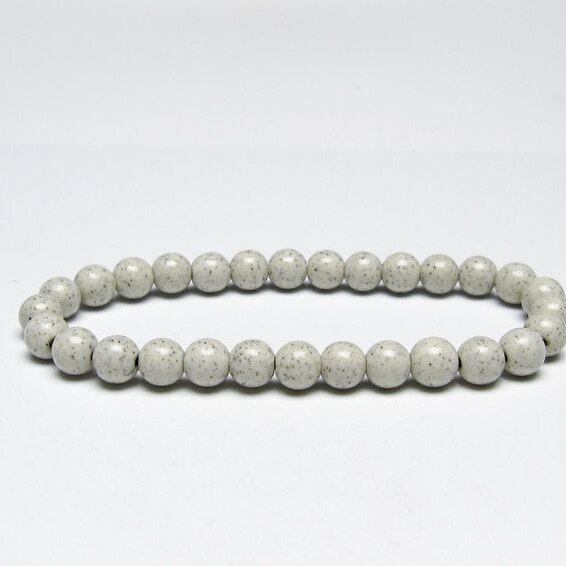 北投石 ブレスレット 6mm 一点物 メール便可 111-50329