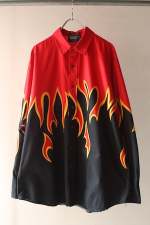1990’s BROOKS&DUNN Flame BD Shirt . size xlarge .