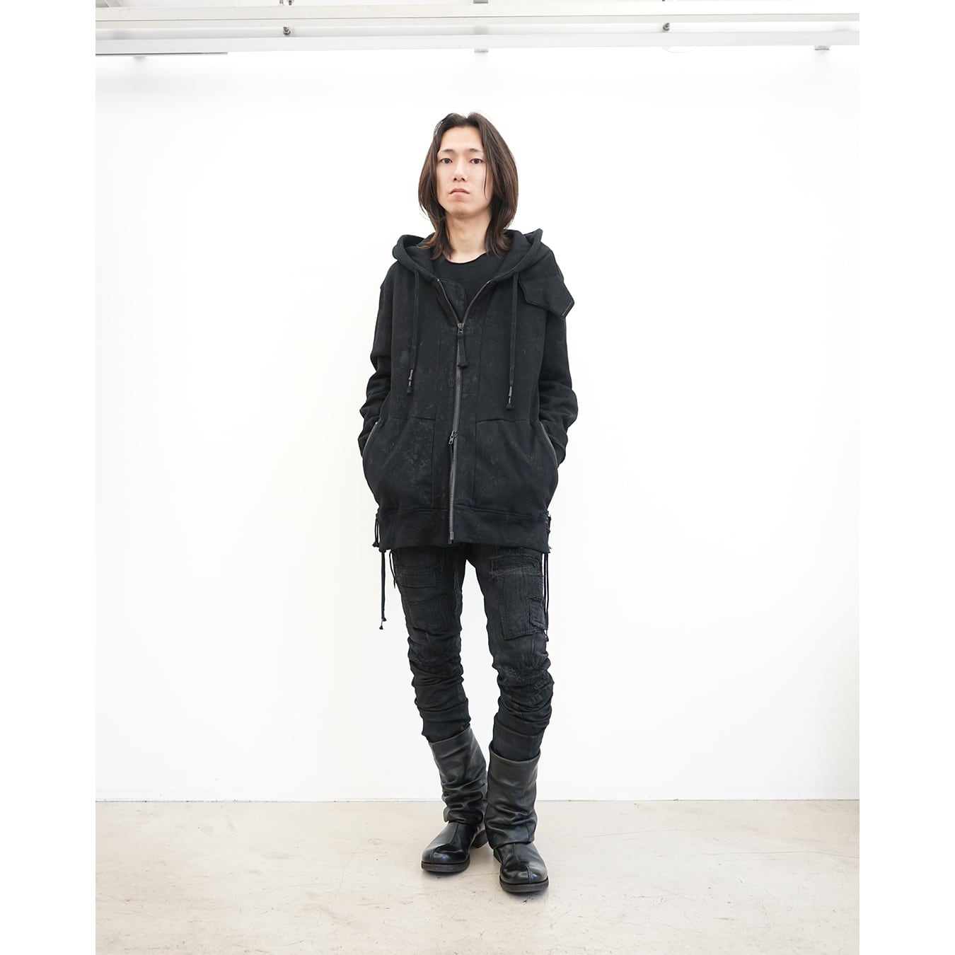 D.HYGEN] (ディーハイゲン) ST107-0325A Garment Coated Stretch Denim