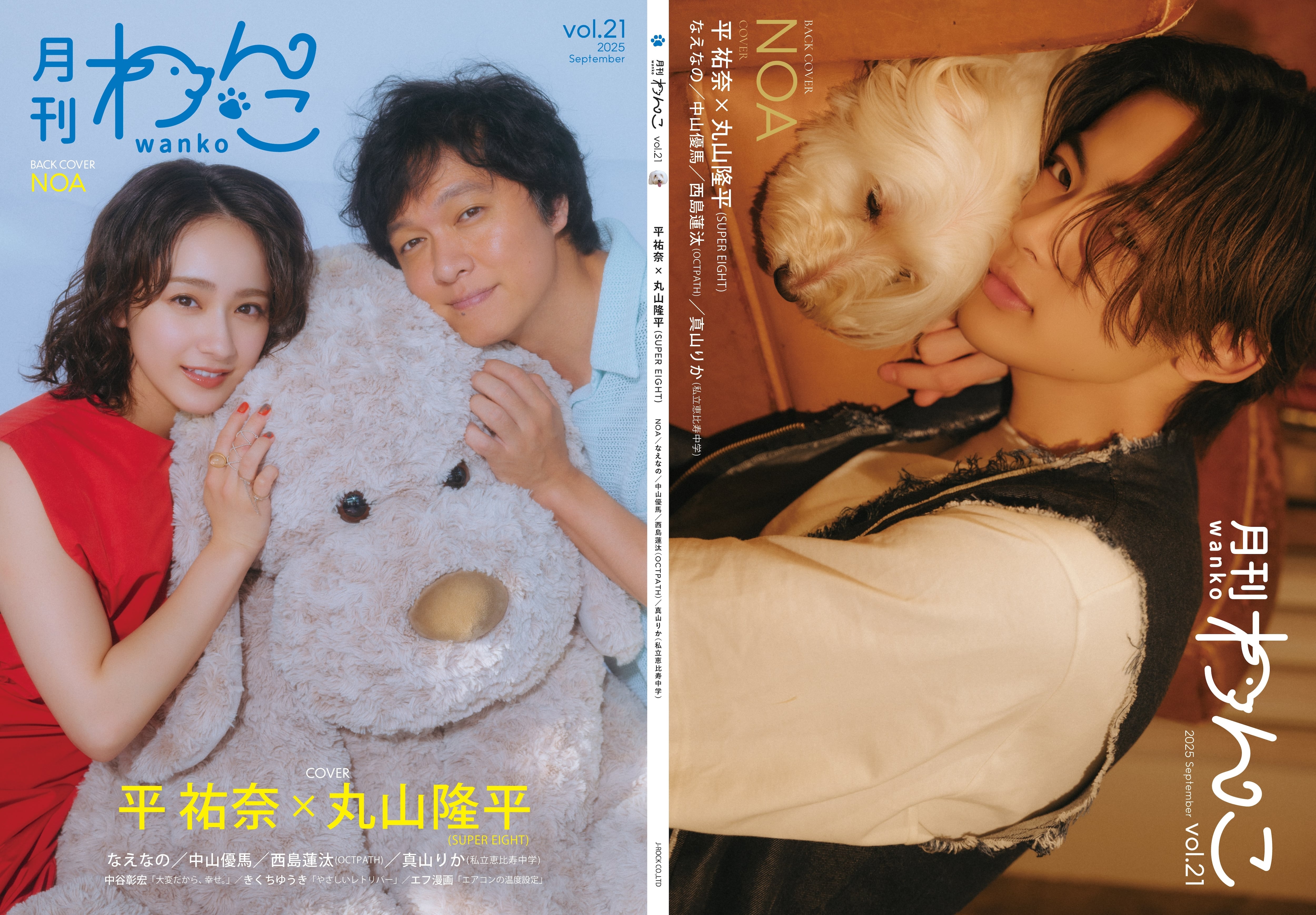 手作り額付き作品　title「忠犬1号ワンコ」 月刊わんこvol.21 表紙：平祐奈×丸山隆平（SUPER EIGHT）／裏表紙：NOA