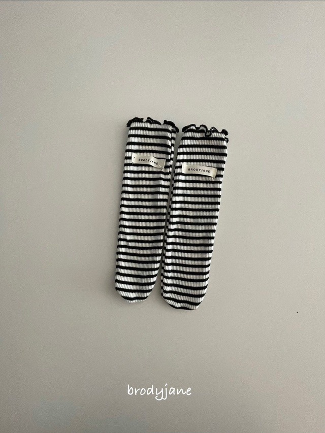 【取寄】brodyjane｜mono st socks｜モノストライプソックス｜FREE｜baby