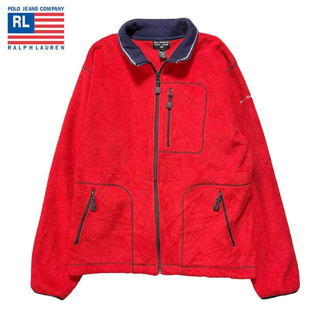 ラルフローレン フリースジャケット ダウンフリース ブルー Ralph 明るく