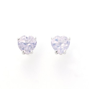ラベンダークォーツ Gros Bijou ハートピアス