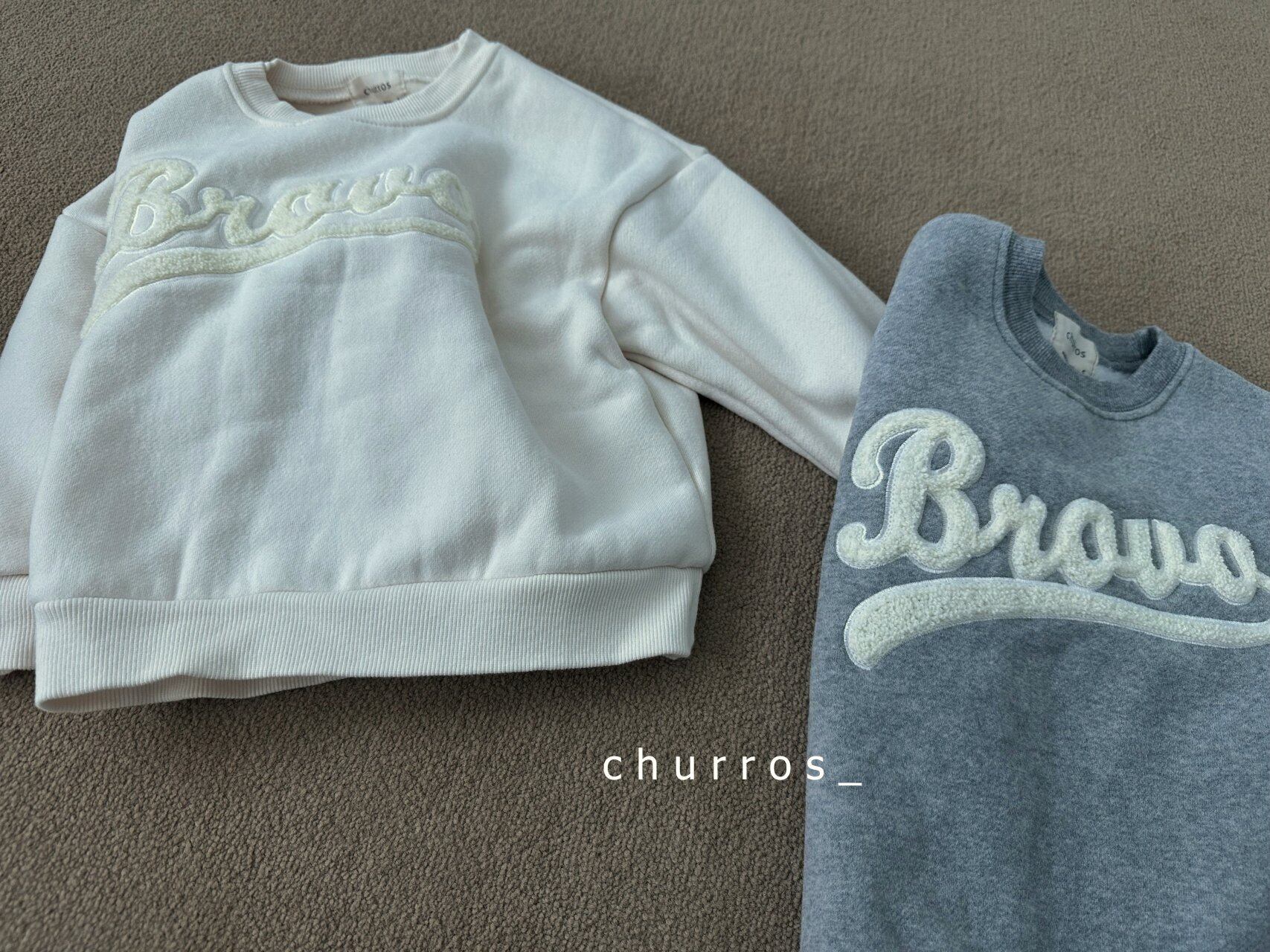 【即納】BRAVO embroidered sweatshirt // churros