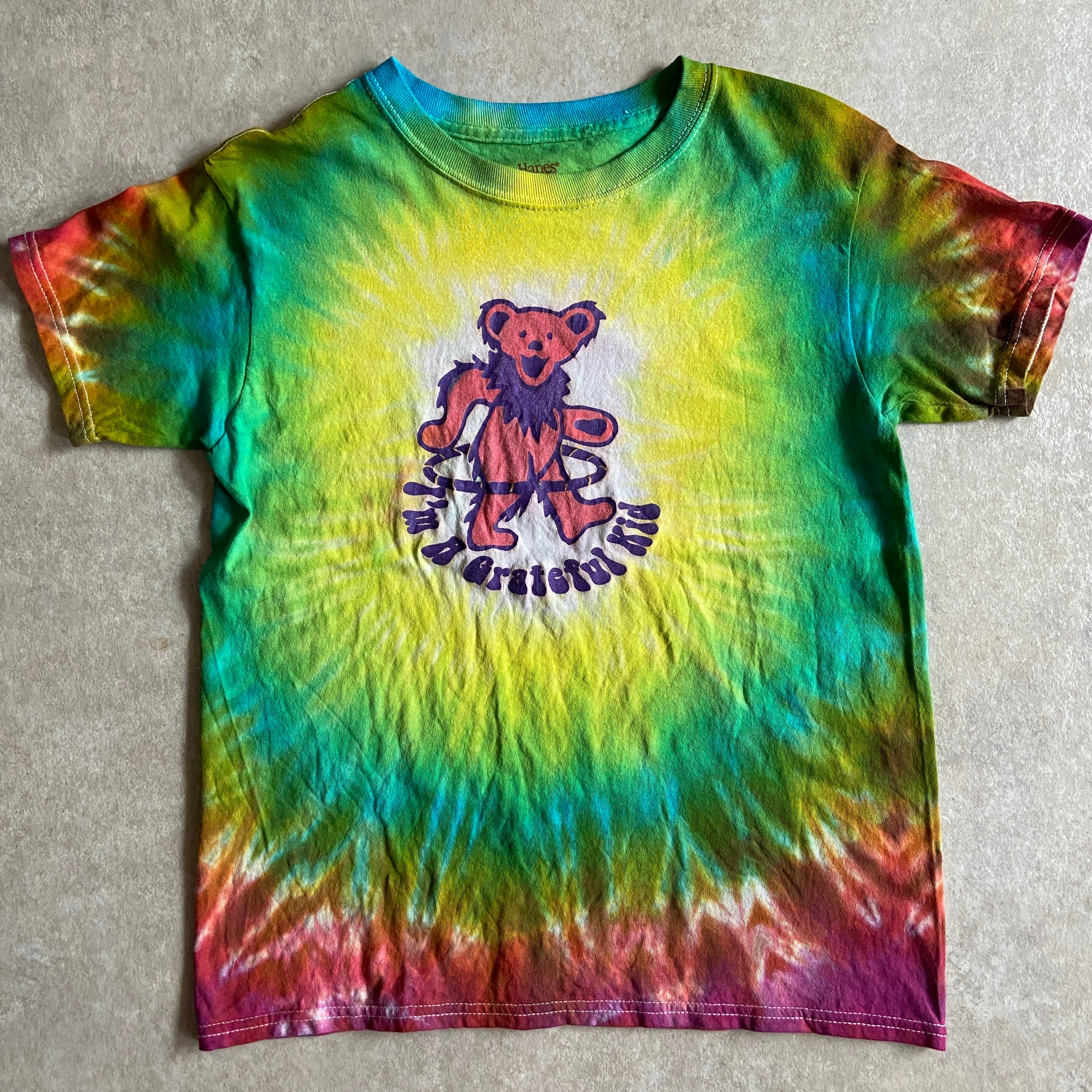 Hanes Grateful Dead Dancing bear Kids Tee XS位
