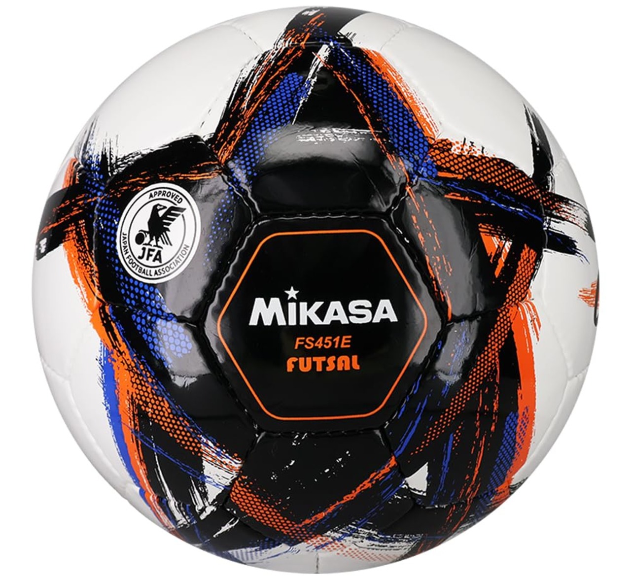 ミカサ(MIKASA) フットサルボール 4号 日本サッカー協会 検定球 OrgestA(オルゲスタ) (一般・大学・高校生・中学生用) 手縫い ブラック FS451E-BK 推奨内圧0.610~0.710kgf/㎠
