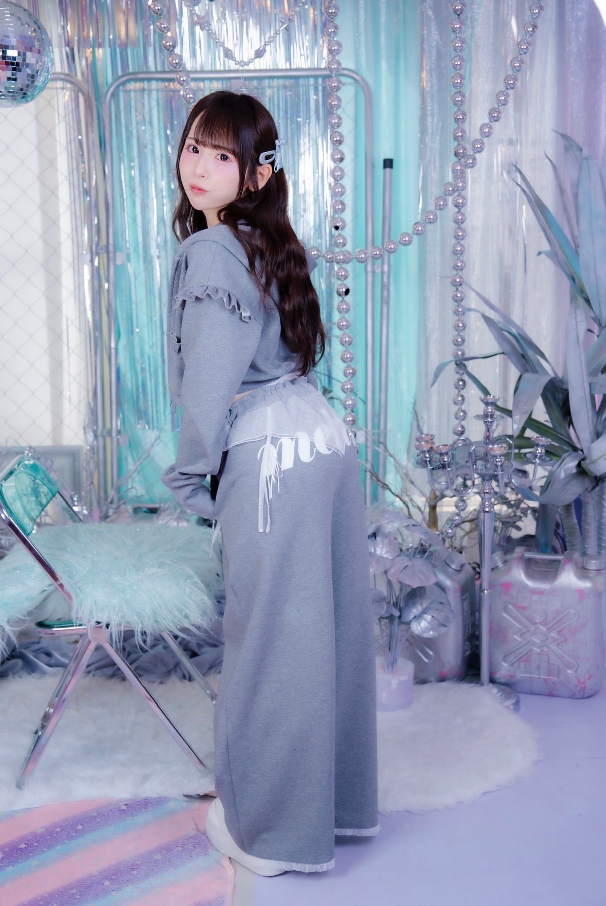 Dot Tulle Sweat Pants【10月中旬発送】
